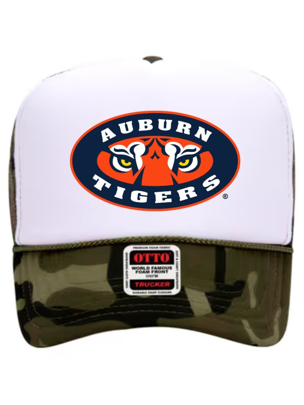 NEW - CAMO AUBURN TIGERS TRUCKER HAT